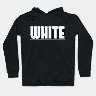 White. Simple minimalistic "White Color". Hoodie